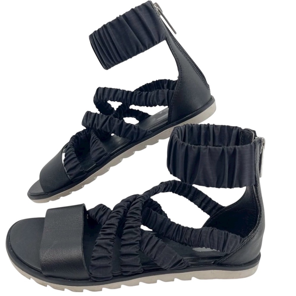 Sorel‎ Black Elastic Strap Sandals